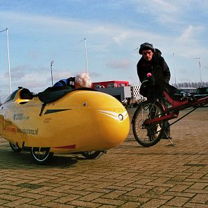 Ankunft bei der TT Messehalle in Assen