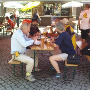 Mittag am Viktualienmarkt in Ingolstadt