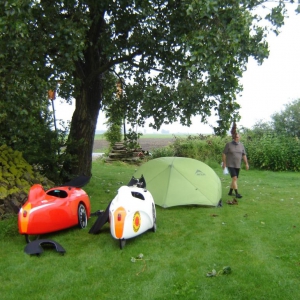 Velomobilferien Juli 2011 07
Minicamping in Luddewen bei Groningen