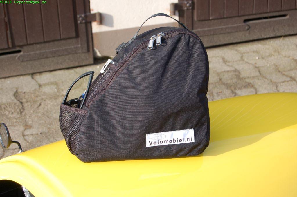 Diese Tasche wird von Velomobiel.nl mitgeliefert, sehr praktisch.