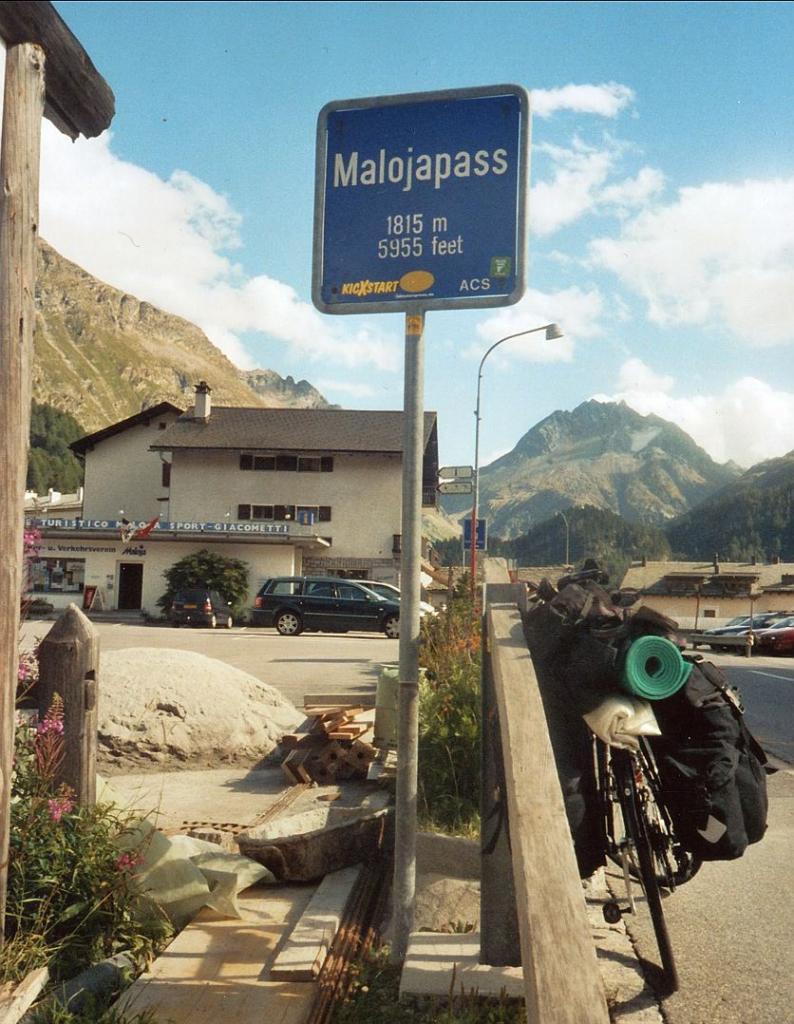 Malojapass-Erster "Pass" der Alpentour