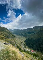 Transfaragasan etwa 6 km vor dem Tunnel