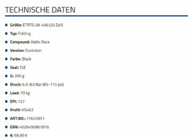 Schwalbe Pro One Daten.JPG