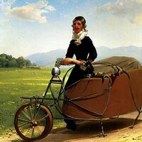 a woman in a velomobile by spitzweg_1.jpg