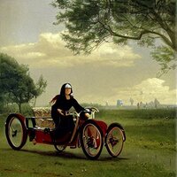 a woman in a velomobile by spitzweg_3.jpg