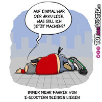 Totaberlustig-Michael-Holtschulte-Cartoon-Escooter-Eroller-liegenbleiben-Akku.jpeg