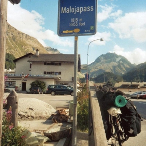 Malojapass-Erster "Pass" der Alpentour