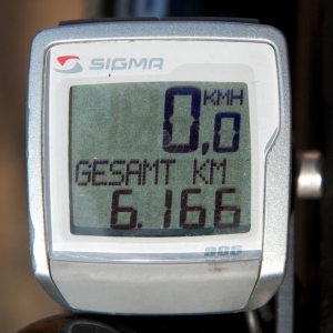 Das Bild ist von Mitte August 2009; seitdem haben sich nur 68 weitere km angesammelt; evtl. kommen noch einige zehn hinzu.