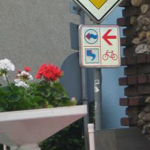 .... diese Hinweisschilder, Rheinradweg, haben mich noch zur Verzweiflung gebracht .....