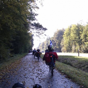 Radweg kurz vor Bamberg, wunderschöner Herbsttag