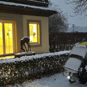 Veltop Frontscheibe bei Schneefall