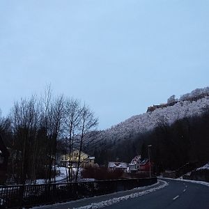 Festung Königstein im Schnee