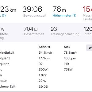 Leistungsdaten EZF Schwesing vom 26.08.2019