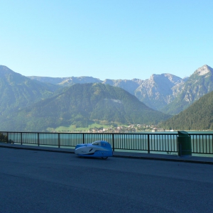 Am Achensee bevor es abwärts ins Inntal geht