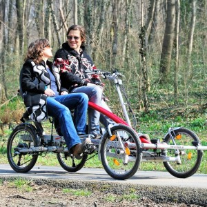 2-Rider, das Vierrad-Tandem-Fahrrad