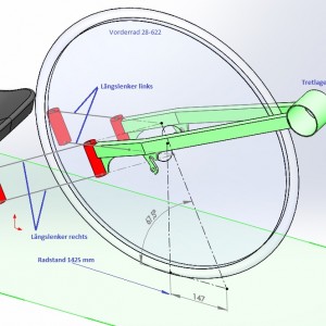 Virtual Center Steering geometry