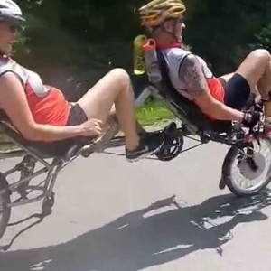 Recumbent Tandem ride with TWOgether - YouTube