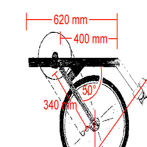 Flevobike kurze Vordergabel