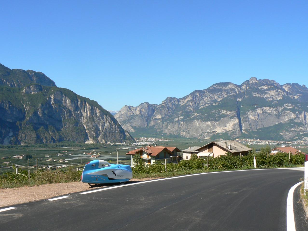 Das Etschtal hinter Trient Richtung Bozen