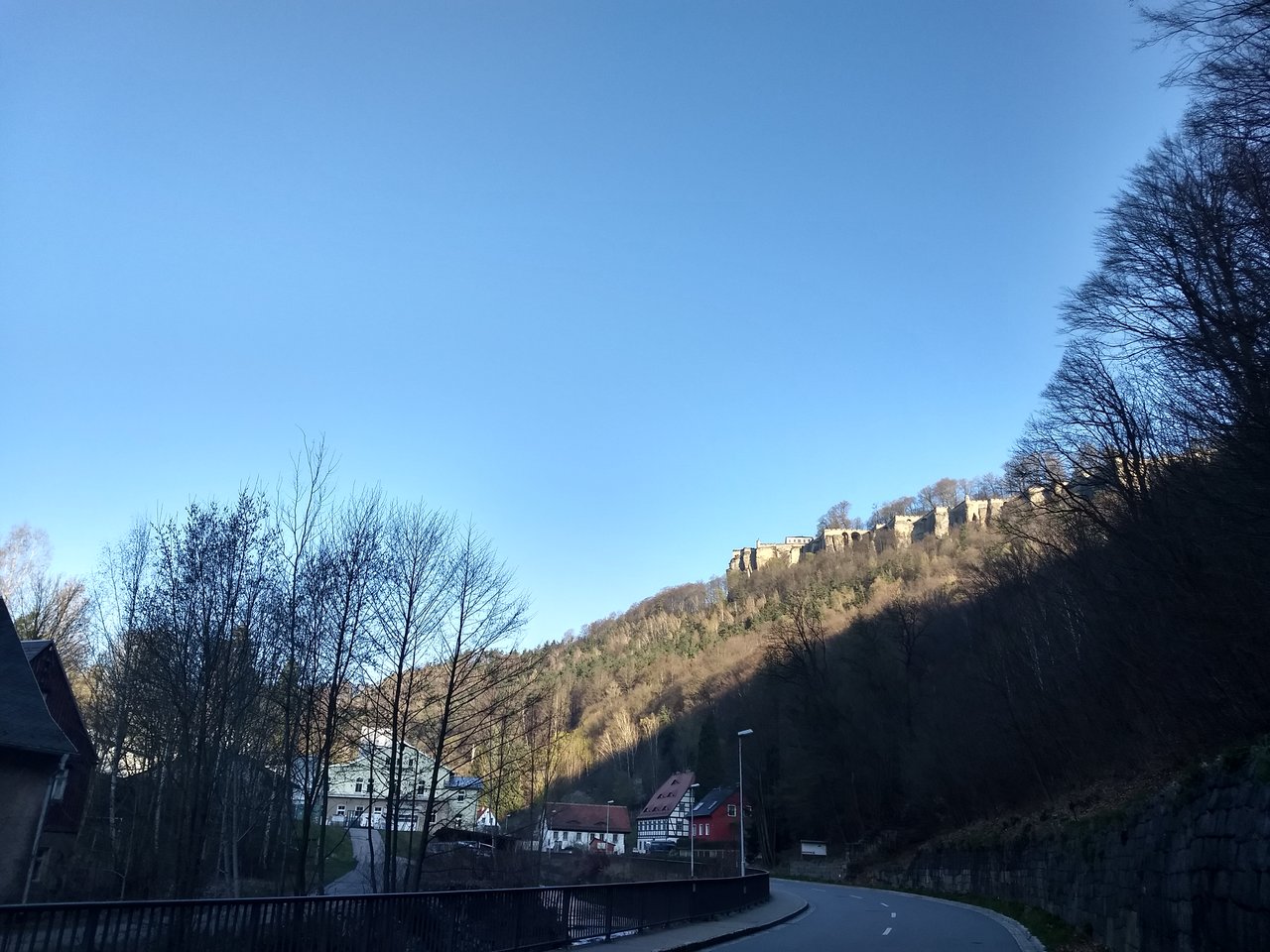 Festung Königstein im Sonnenschein