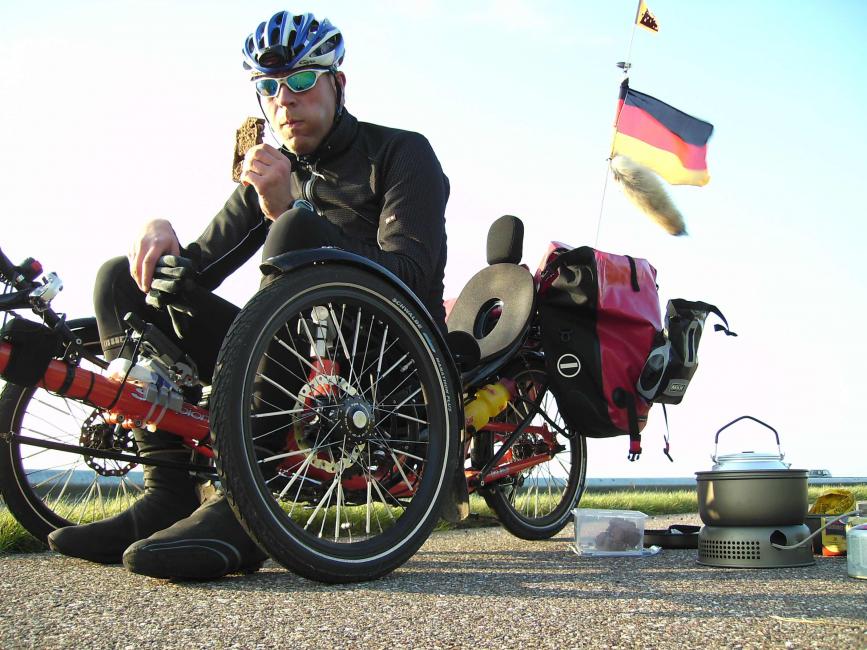 Frühstück auffm Afsluitdijk bei Breezanddijk