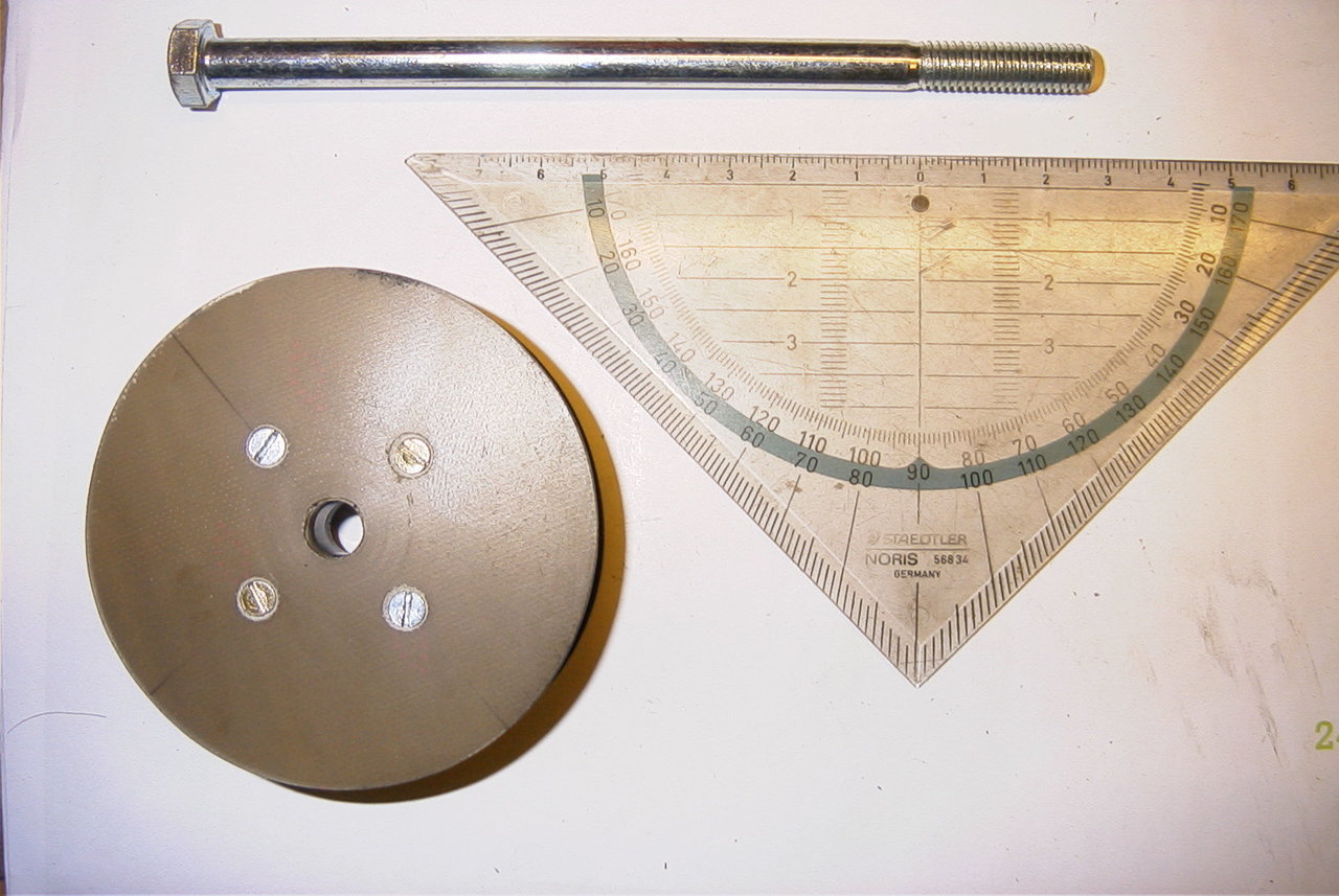 Kettenrolle 15 Zähne 50x10mm mit Boardscheibe D64mm 1,5mm GFK-FR4