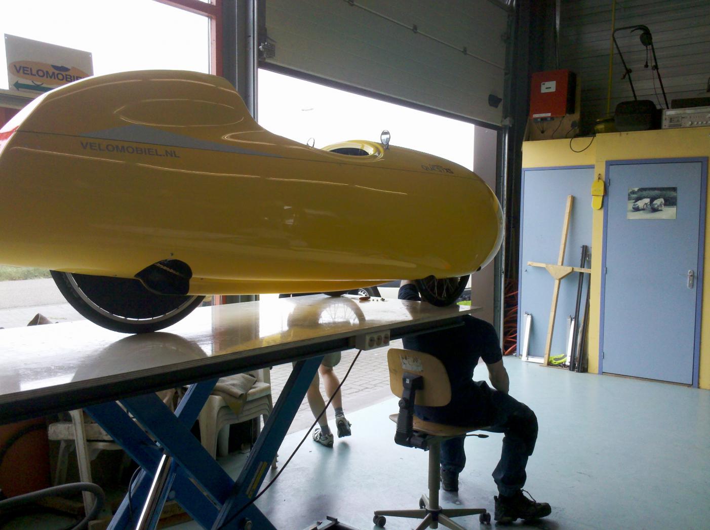 My Quest being finished at velomobiel.nl