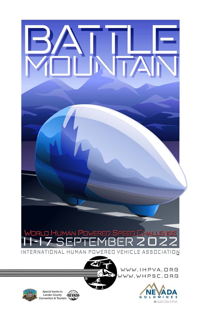 Poster World Human Powered Speed Challenge 2022