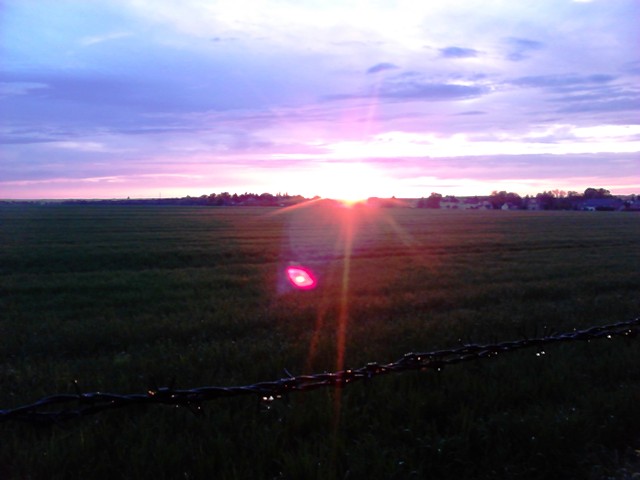 Sonnenuntergang über Leipzig