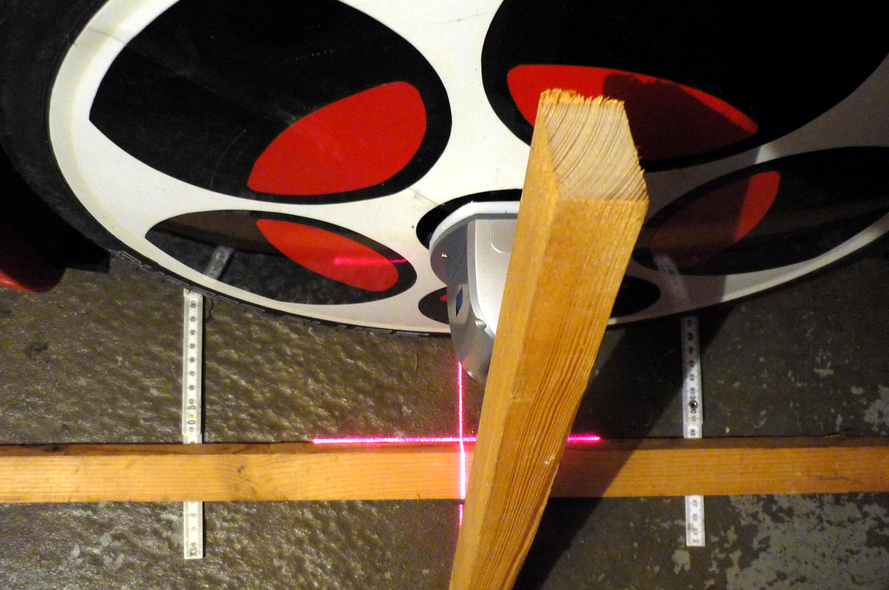 Spur mit Laser messen