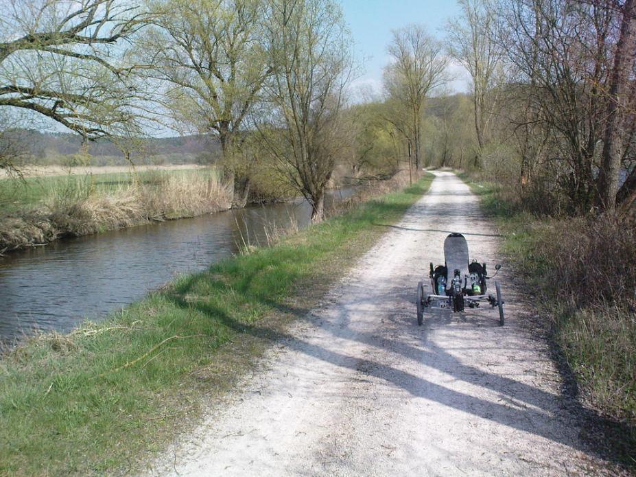 Trike 13 Schotterweg Gegend